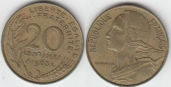 20 centimes Marianne - 1963