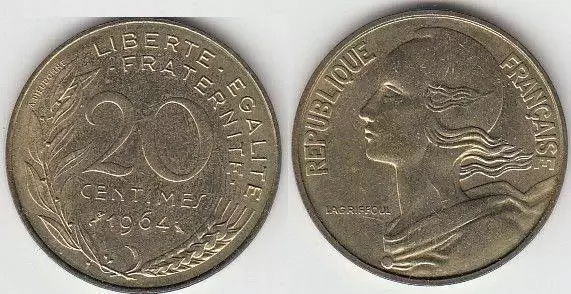 20 centimes Marianne - 1964