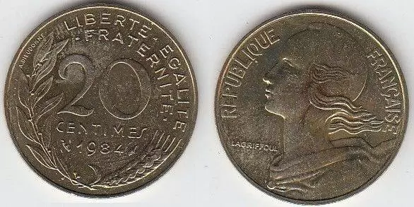20 centimes Marianne - 1984