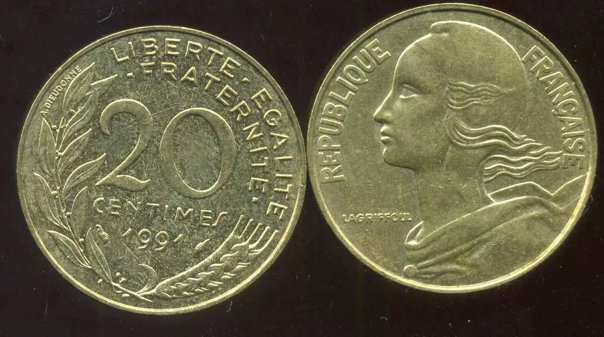 20 centimes Marianne - 1991