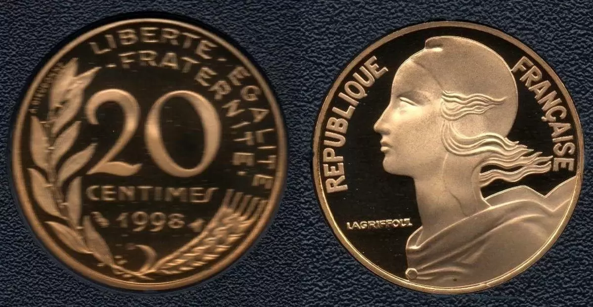 20 centimes Marianne - 1998