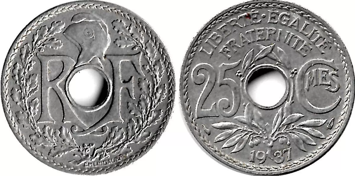 25 centimes Lindauer - 1937