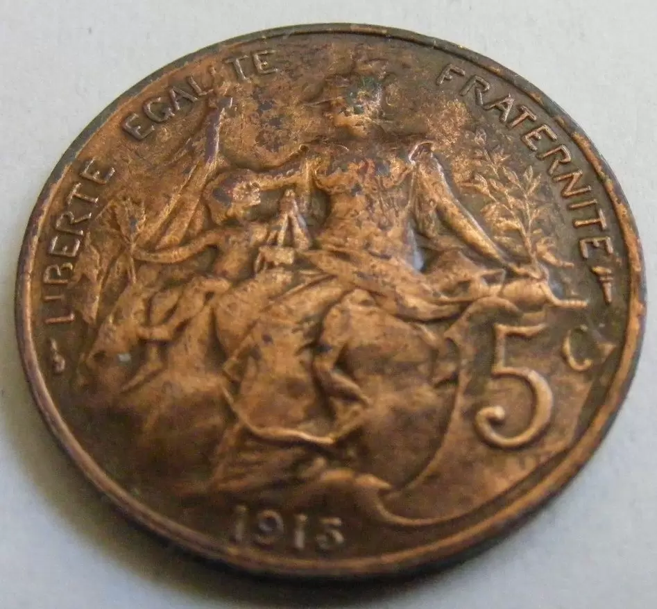 5 centimes Daniel Dupuis - 1915