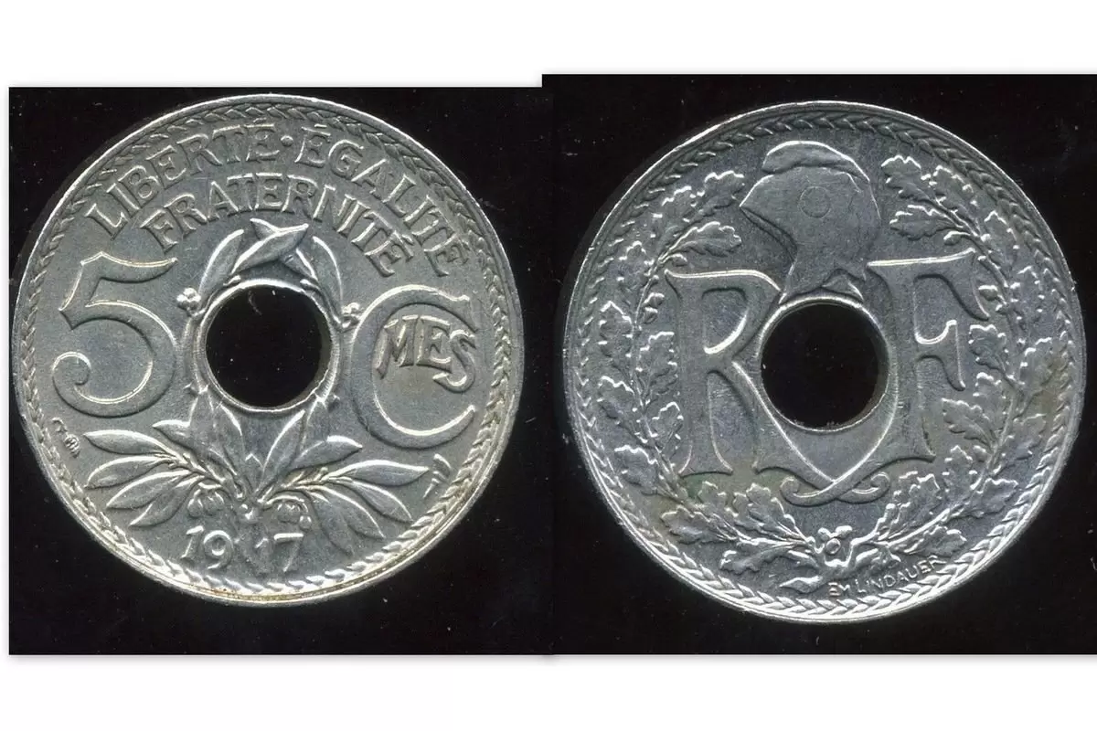 5 centimes Lindauer grand module - 1917
