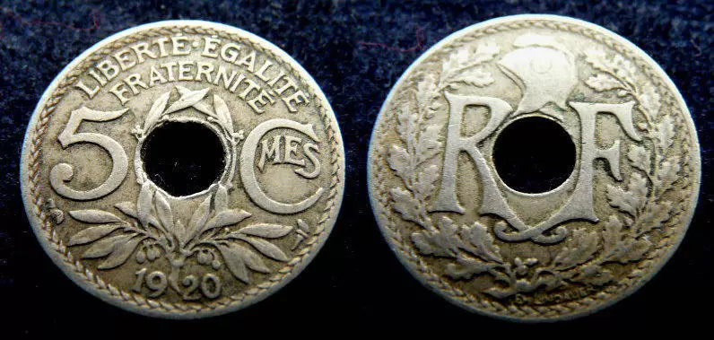 5 centimes Lindauer grand module - 1920