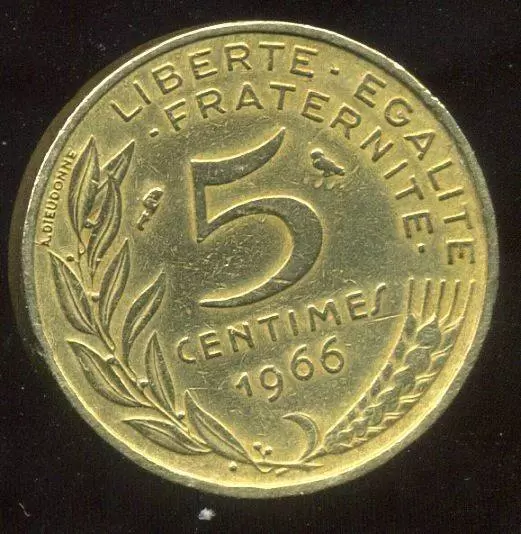 5 centimes Marianne - 1966