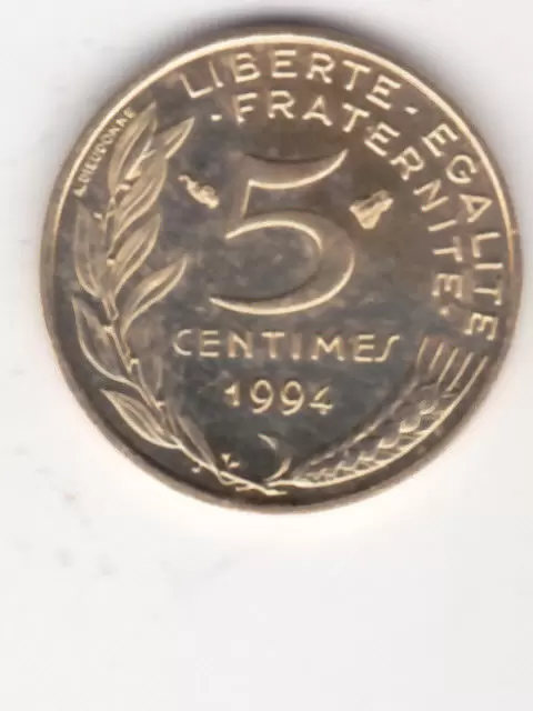 5 centimes Marianne - 1994 3 plis abeille