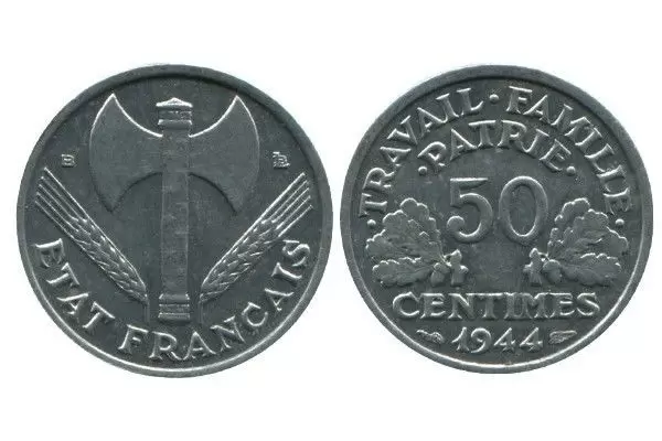50 centimes Bazor etat francais - 1944