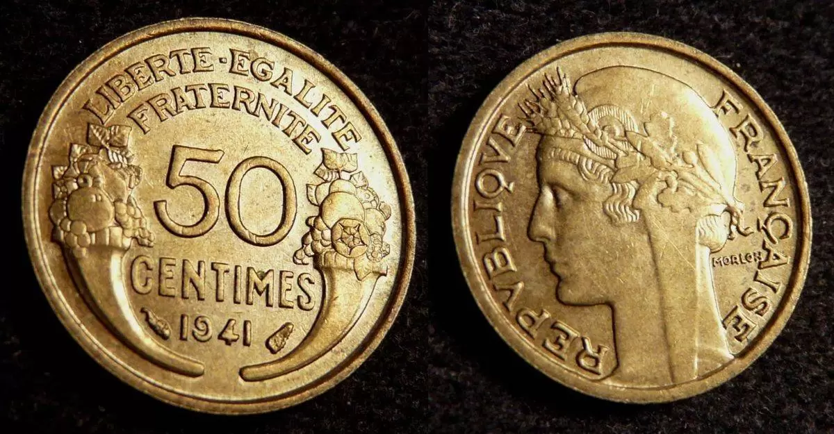 50 centimes Morlon bronze alu - 1941