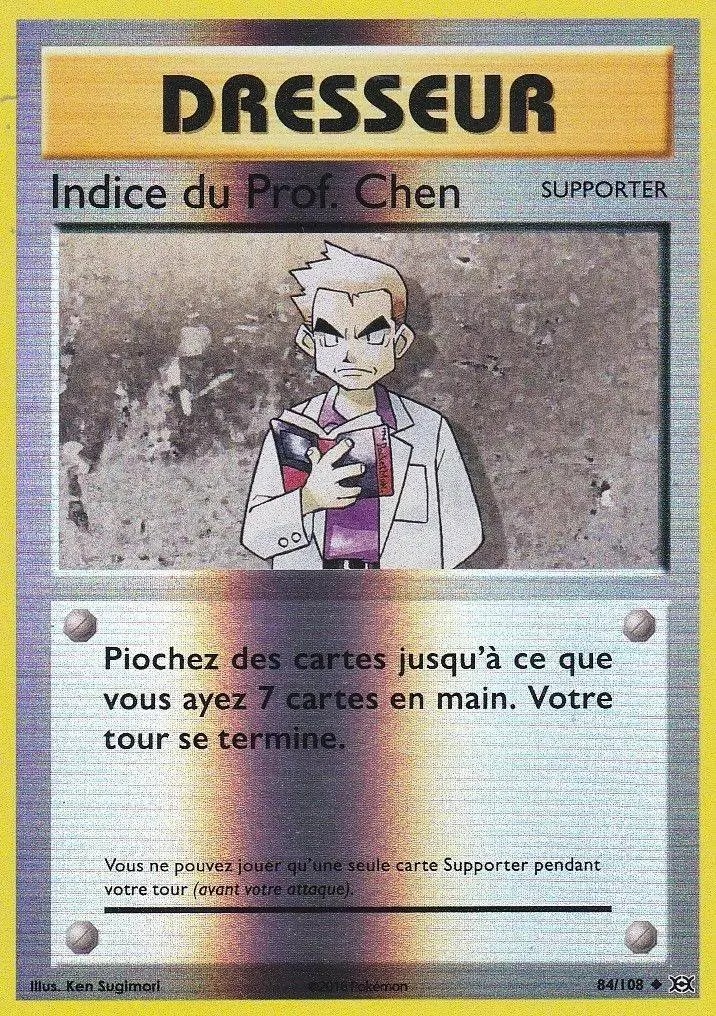Pokémon XY Evolutions - Indice du Prof. Chen Reverse