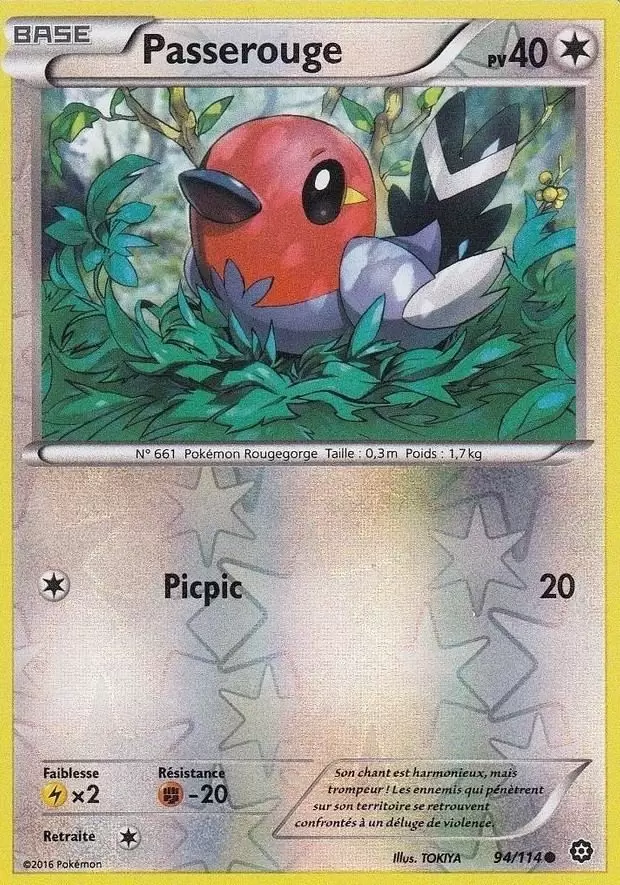 Pokémon XY Offensive Vapeur - Passerouge Reverse