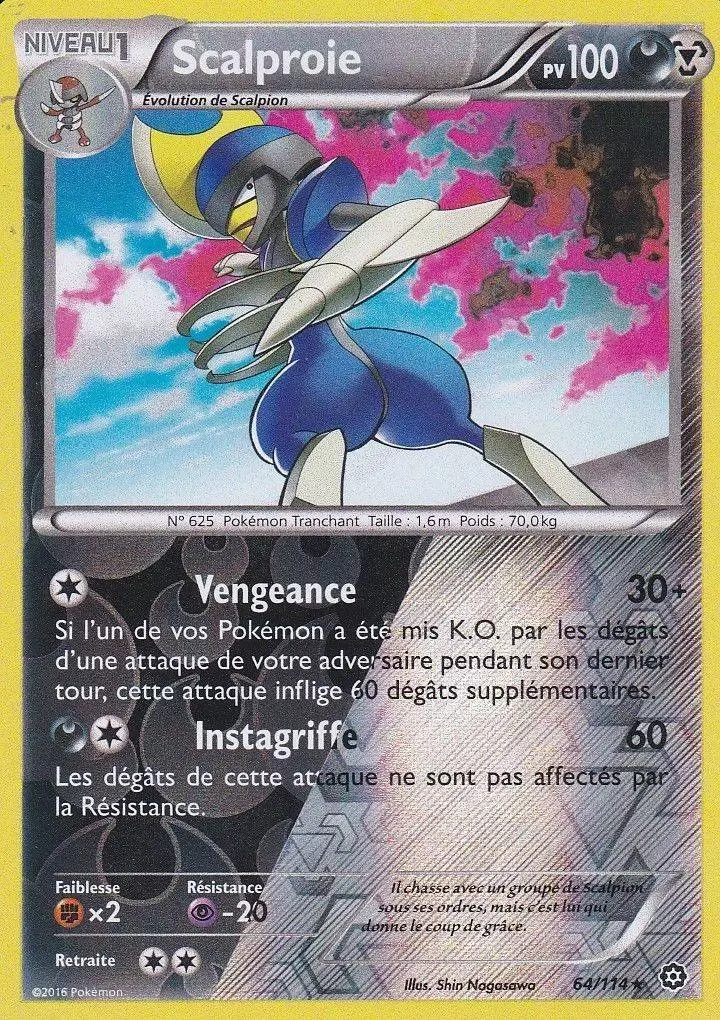 Pokémon XY Offensive Vapeur - Scalproie Reverse