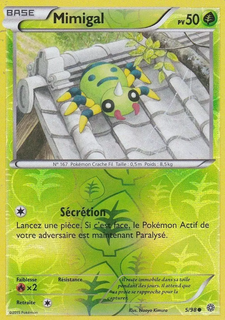 Pokémon XY Origines antiques - Mimigal Reverse