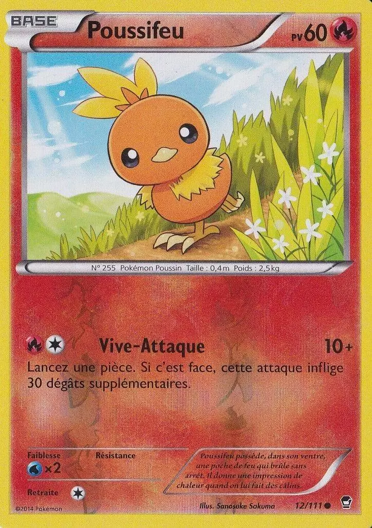 Pokémon XY Poings furieux - Poussifeu Reverse