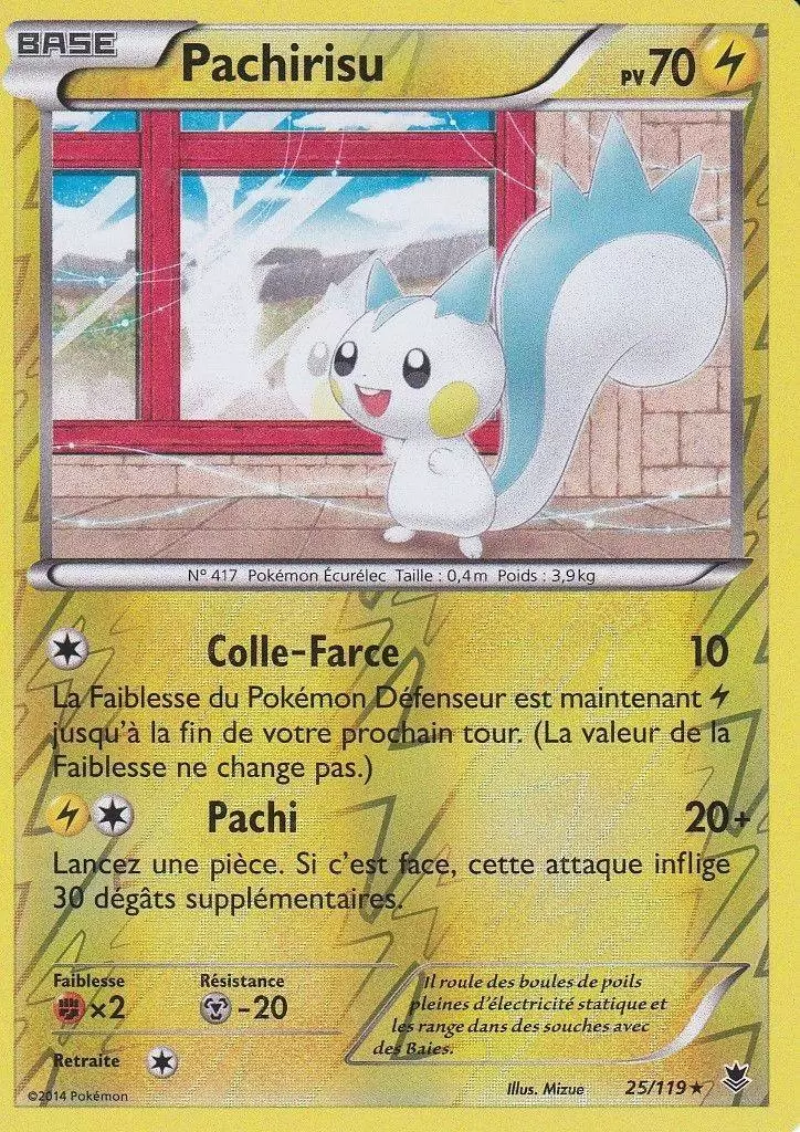 Pokémon XY Vigueur Spectrale - Pachirisu Reverse