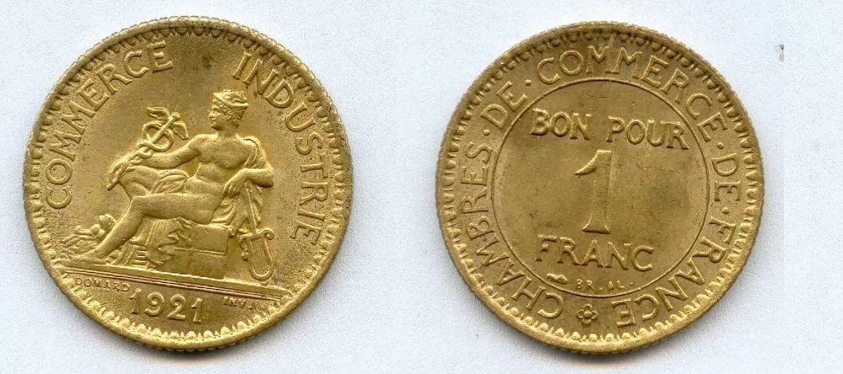 1 franc chambres de commerce - 1921
