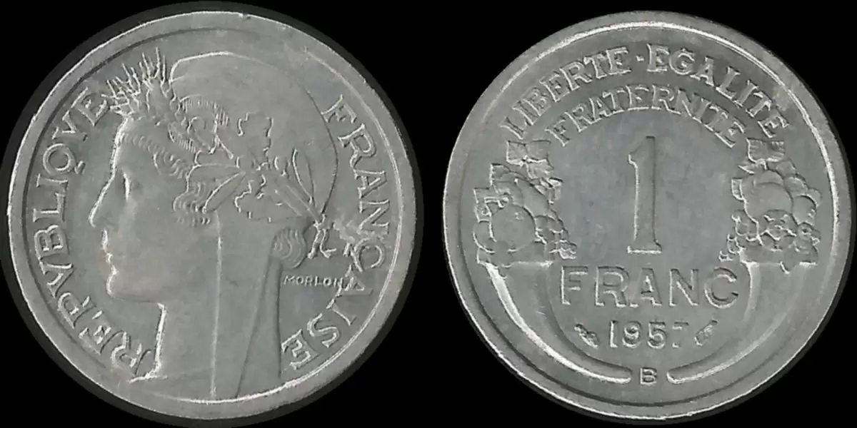 1 franc Morlon alu - 1957