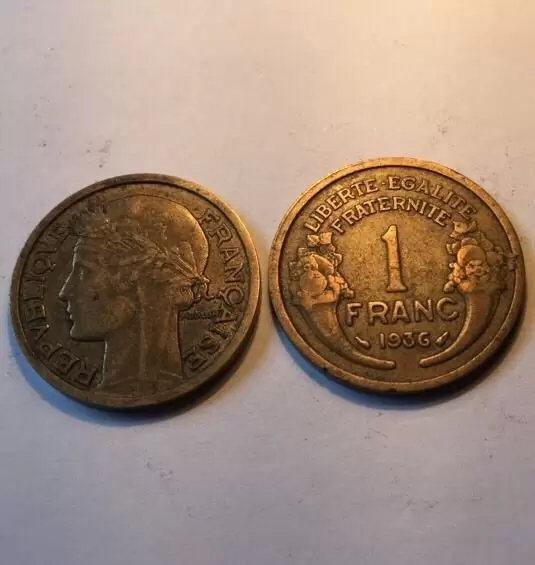 1 franc Morlon bronze alu - 1936