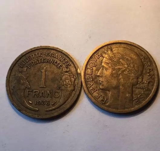 1 franc Morlon bronze alu - 1938