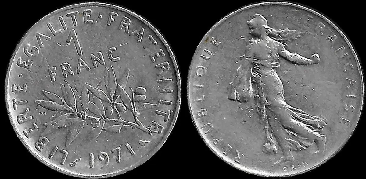 1 franc Semeuse nickel - 1971