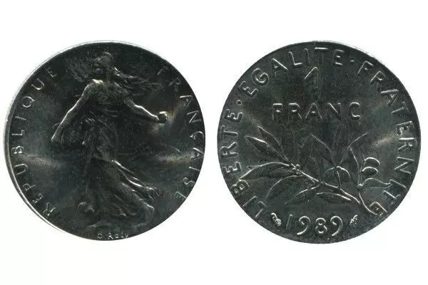 1 franc Semeuse nickel - 1989
