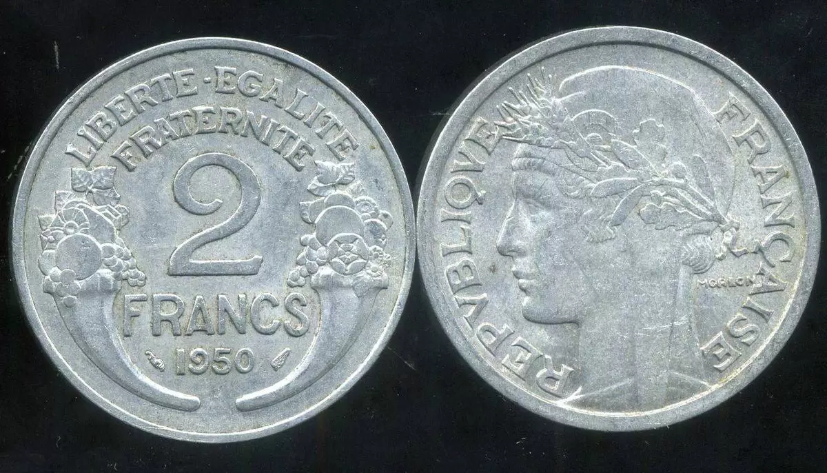 2 francs Morlon alu - 1950
