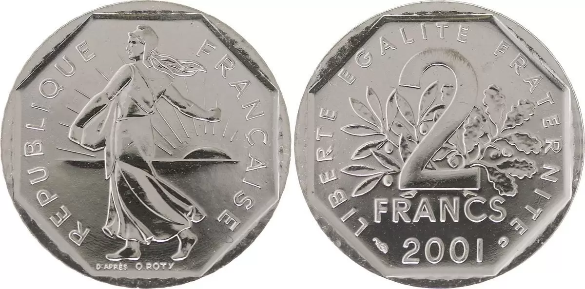 2 francs Semeuse - 2001