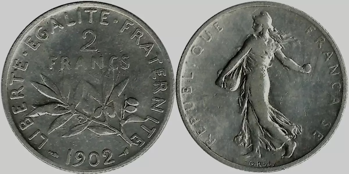 2 francs Semeuse argent - 1902
