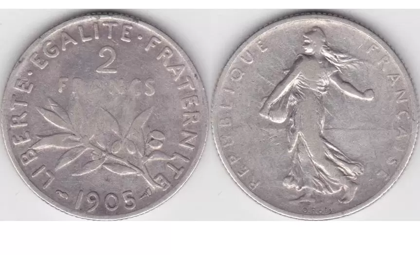 2 francs Semeuse argent - 1905