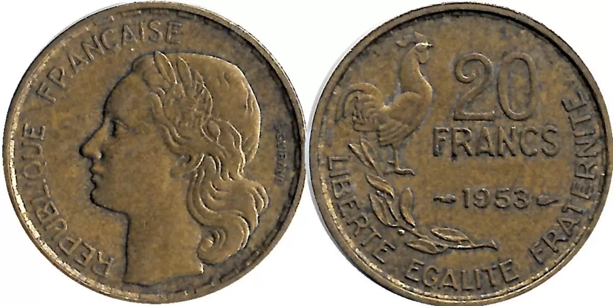 20 francs George Guiraud - 1953