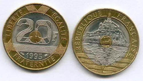 20 francs Mont Saint Michel - 1995