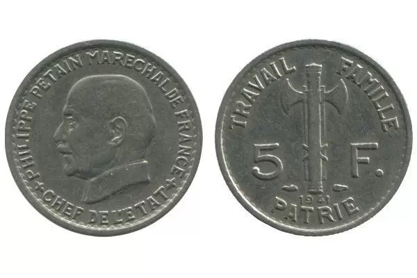 5 francs Petain - 1941