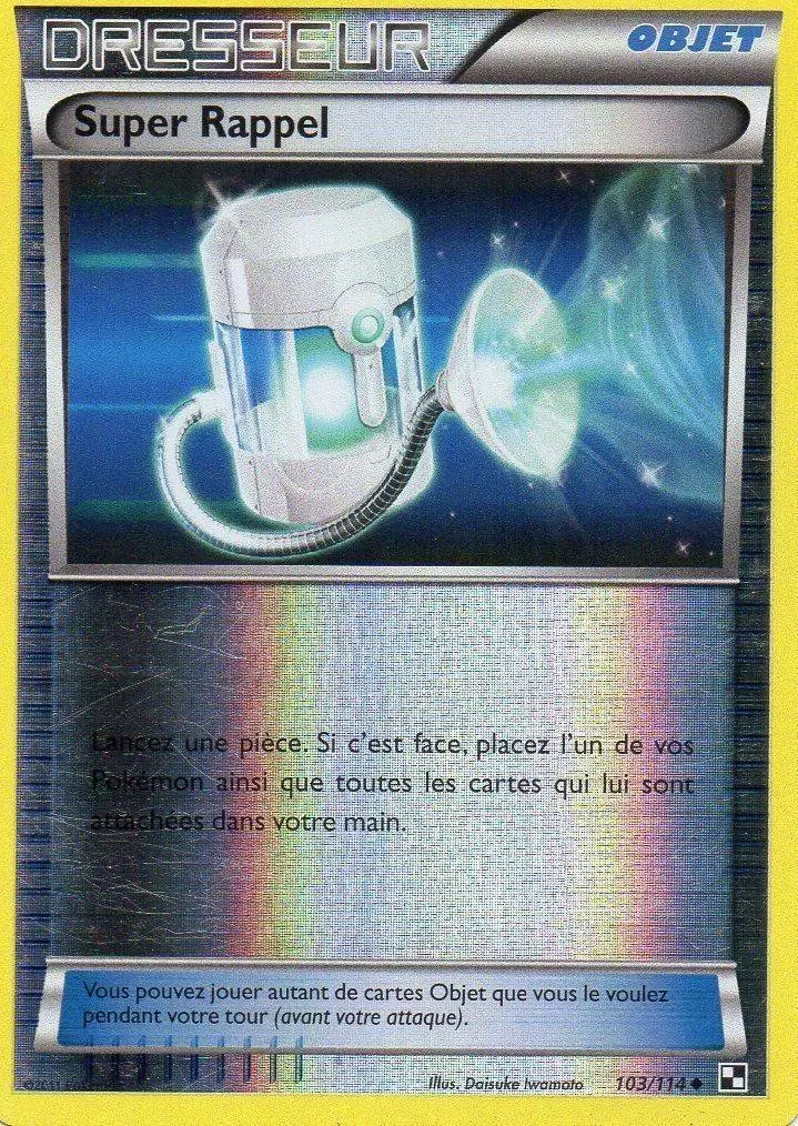 Pokémon Série Noir et Blanc - Super Rappel Reverse
