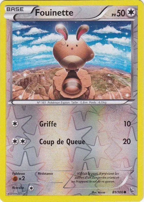 Pokémon XY Etincelles - Fouinette Reverse