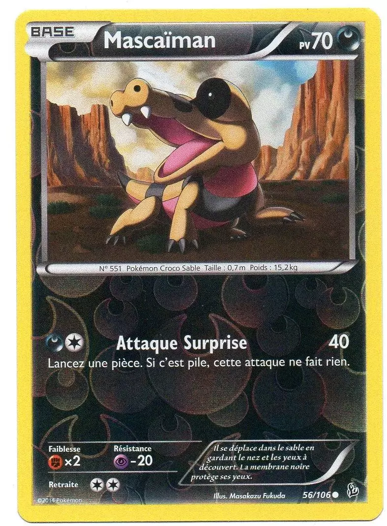 Pokémon XY Etincelles - Mascaïman Reverse