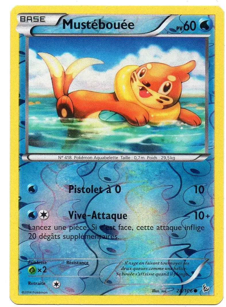 Pokémon XY Etincelles - Mustébouée Reverse