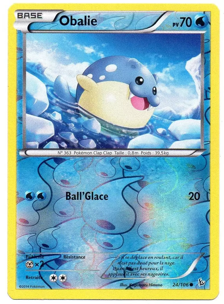 Pokémon XY Etincelles - Obalie Reverse