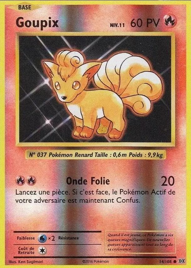 Pokémon XY Evolutions - Goupix Reverse
