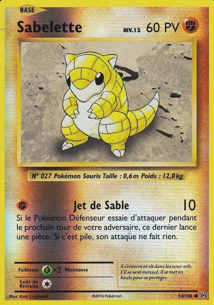 Pokémon XY Evolutions - Sabelette Reverse