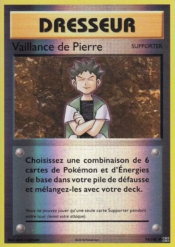 Pokémon XY Evolutions - Vaillance de Pierre Reverse
