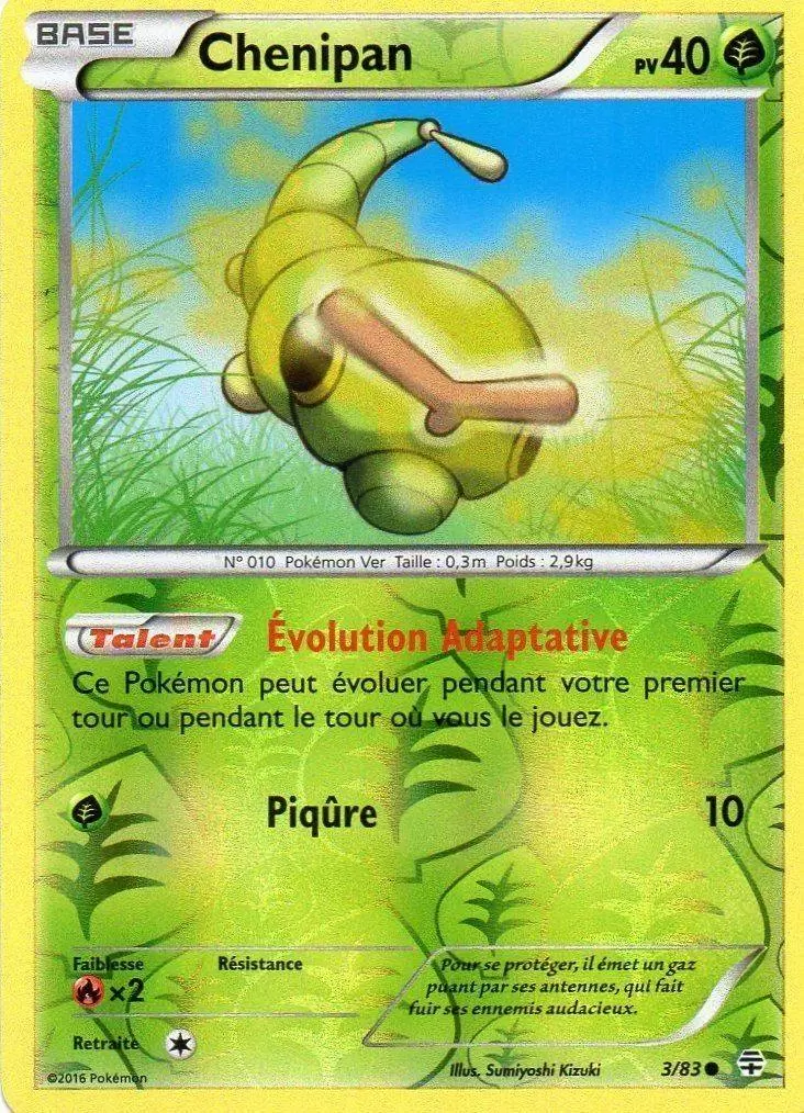 Pokémon XY Générations - Chenipan Reverse