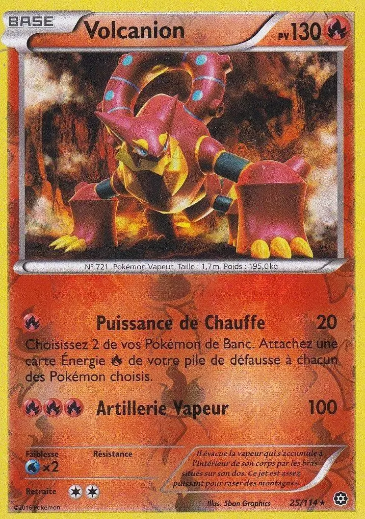 Pokémon XY Offensive Vapeur - Volcanion Reverse