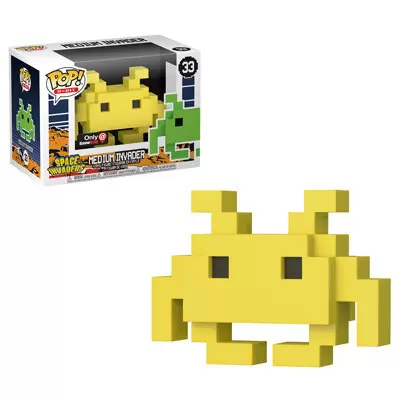 POP! 8-Bit - Space Invaders - Medium Invader Yellow