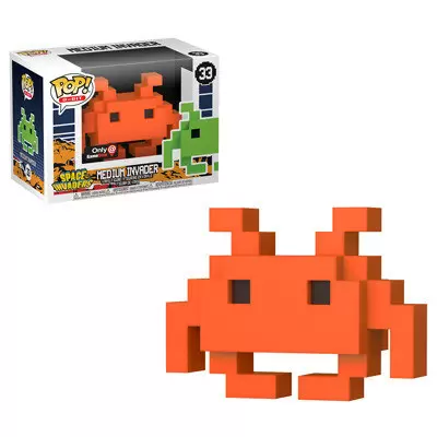 POP! 8-Bit - Space Invaders - Medium Invader Orange