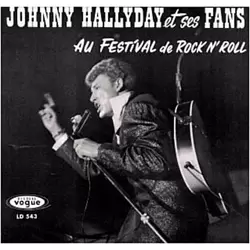 Johnny Hallyday et ses fans au festival de Rock'n'Roll