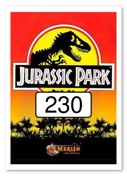 Jurassic Park (MERLIN) - Sticker n°230