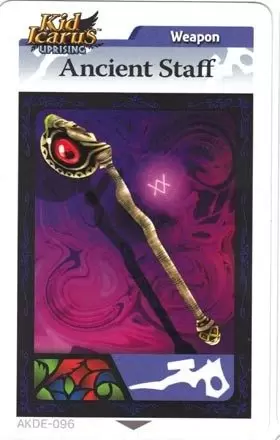 Kid Icarus Uprising AR cards - Ancient Staff