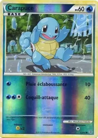 Pokémon Série HS-Déchaînement - Carapuce Reverse