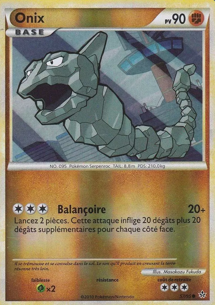 Pokémon Série HS-Déchaînement - Onix Reverse
