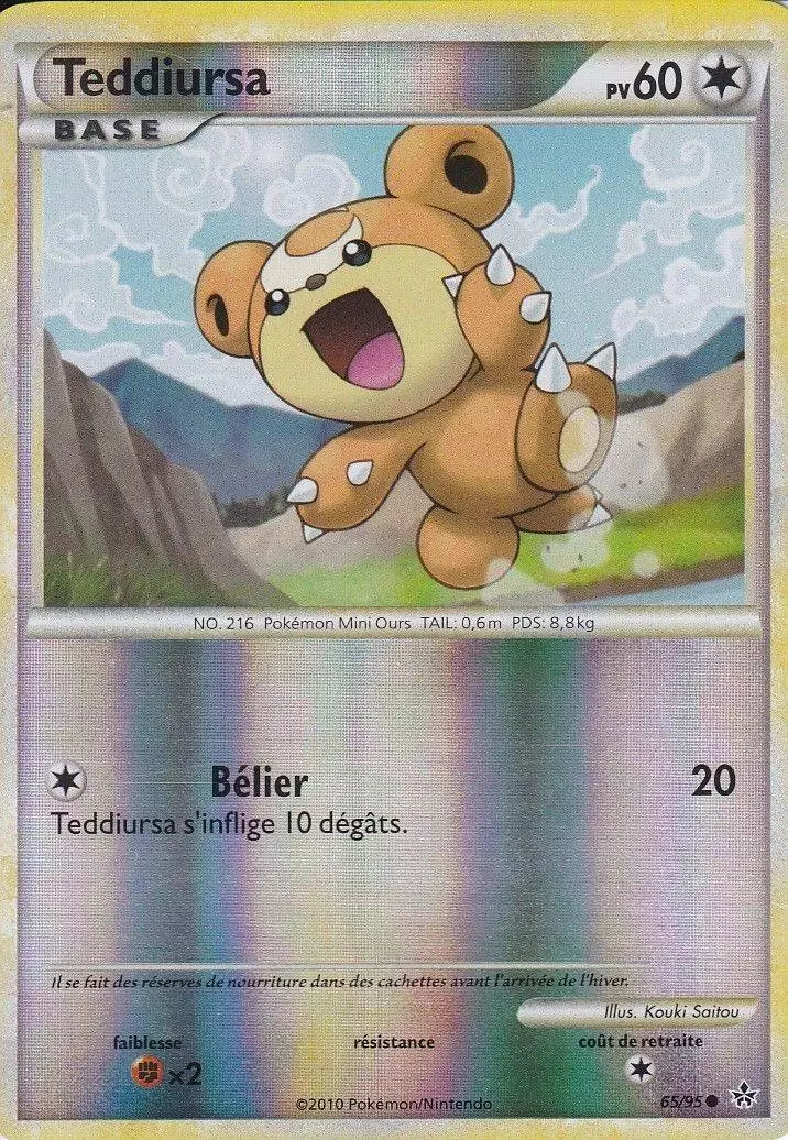 Pokémon Série HS-Déchaînement - Teddiursa Reverse